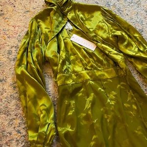 RONNY KOBO BRIELLE SILK-BLEND DRESS